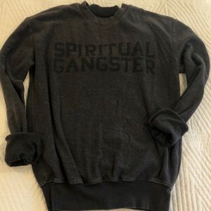 Spiritual Gangster Black Crew Neck Sweater